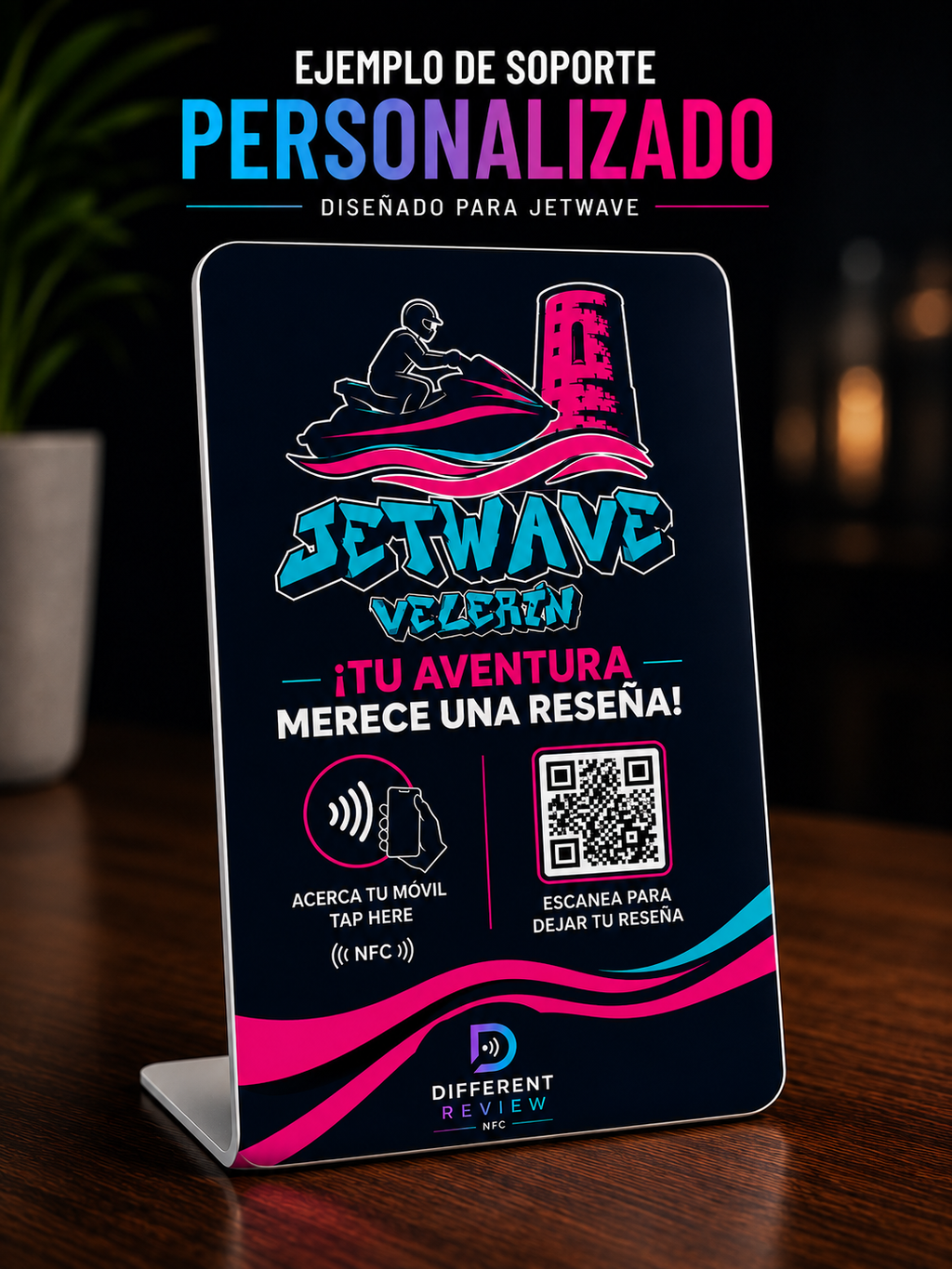 Soporte NFC para Reseñas de Google – Personalizado
