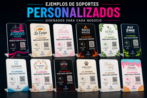 Soporte NFC para Reseñas de Google – Personalizado